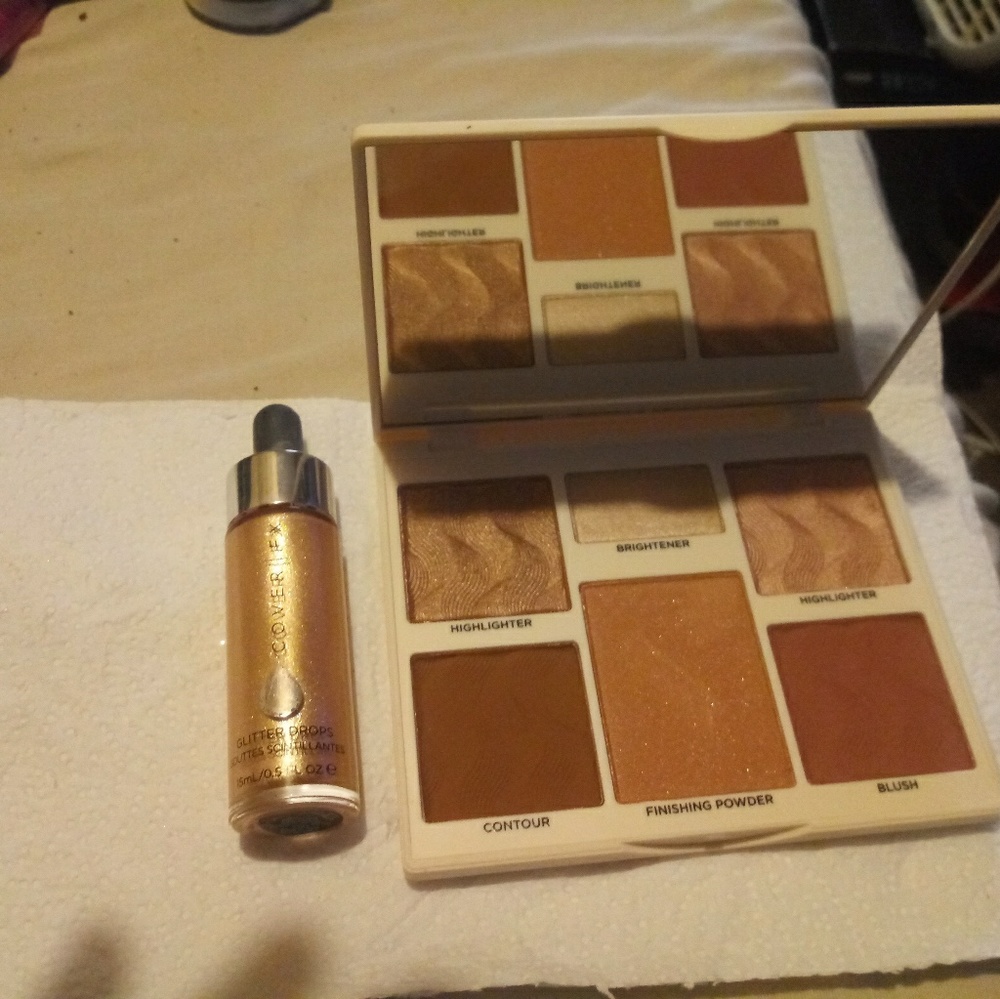 Color fx pallet in Medium deep and color fx drops